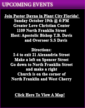 Pastor Dayna's Events